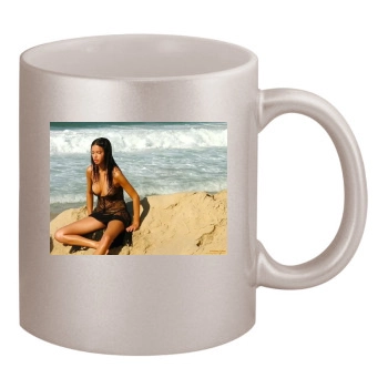 Adriana Lima 11oz Metallic Silver Mug