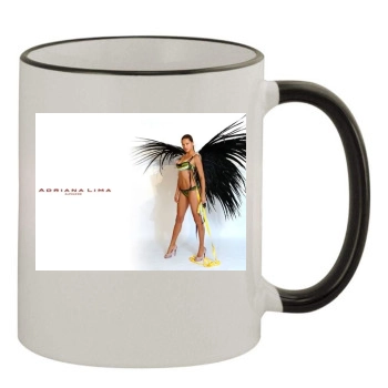 Adriana Lima 11oz Colored Rim & Handle Mug