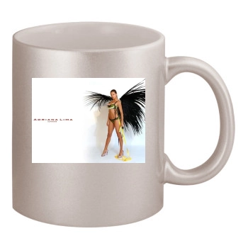 Adriana Lima 11oz Metallic Silver Mug