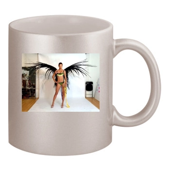 Adriana Lima 11oz Metallic Silver Mug