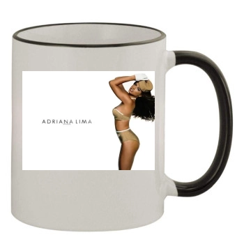 Adriana Lima 11oz Colored Rim & Handle Mug