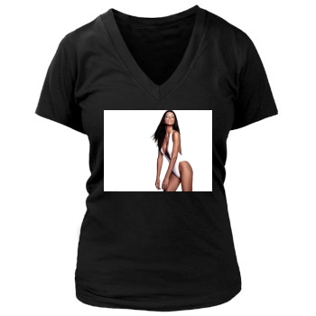 Adriana Lima Women's Deep V-Neck TShirt