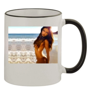 Adriana Lima 11oz Colored Rim & Handle Mug