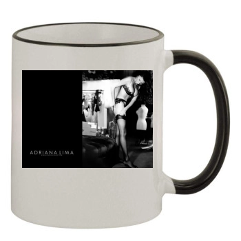 Adriana Lima 11oz Colored Rim & Handle Mug