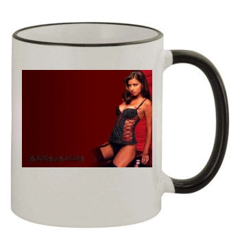 Adriana Lima 11oz Colored Rim & Handle Mug