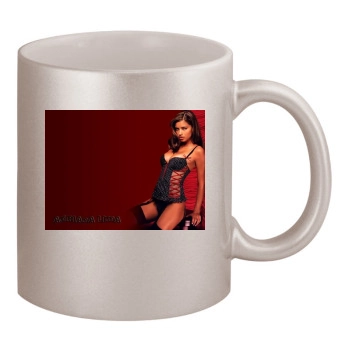 Adriana Lima 11oz Metallic Silver Mug