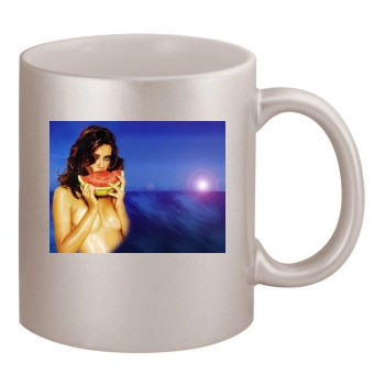 Adriana Lima 11oz Metallic Silver Mug