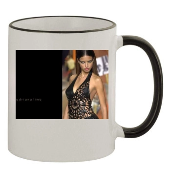 Adriana Lima 11oz Colored Rim & Handle Mug