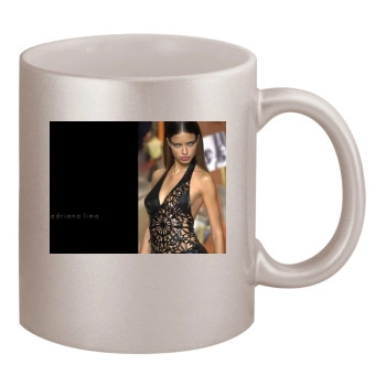 Adriana Lima 11oz Metallic Silver Mug