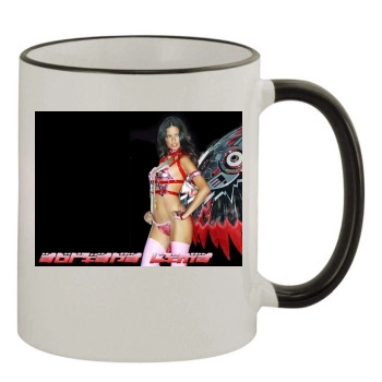 Adriana Lima 11oz Colored Rim & Handle Mug