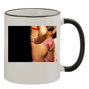 Adriana Lima 11oz Colored Rim & Handle Mug