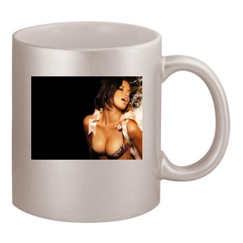 Adriana Lima 11oz Metallic Silver Mug