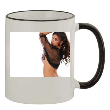 Adriana Lima 11oz Colored Rim & Handle Mug