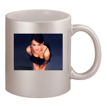 Alizee 11oz Metallic Silver Mug