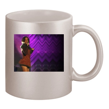 Alizee 11oz Metallic Silver Mug