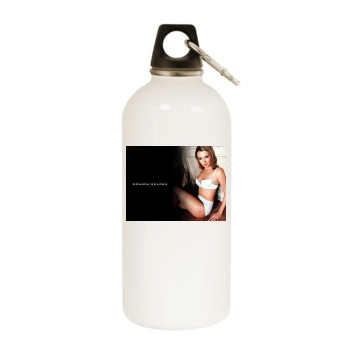 Amanda Holden White Water Bottle With Carabiner