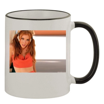 Angelica Bridges 11oz Colored Rim & Handle Mug