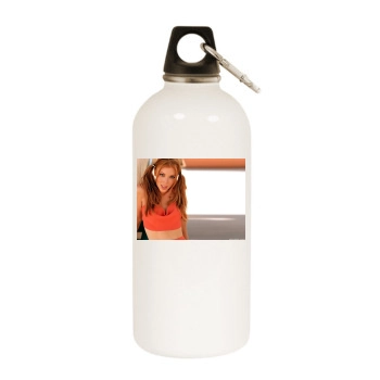 Angelica Bridges White Water Bottle With Carabiner