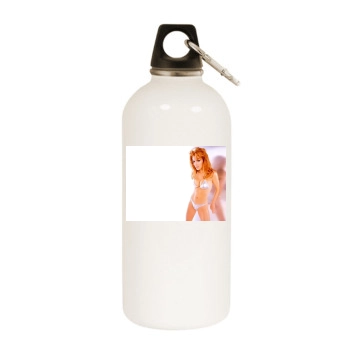 Angelica Bridges White Water Bottle With Carabiner