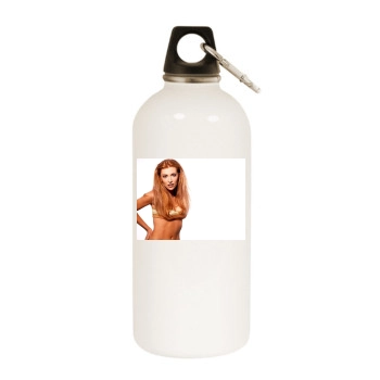Angelica Bridges White Water Bottle With Carabiner