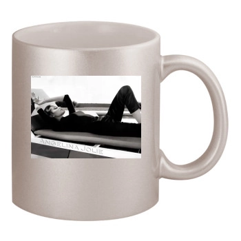 Angelina Jolie 11oz Metallic Silver Mug