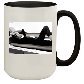 Angelina Jolie 15oz Colored Inner & Handle Mug