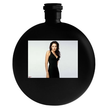 Angelina Jolie Round Flask