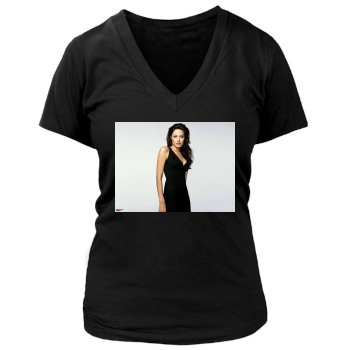 Angelina Jolie Women's Deep V-Neck TShirt