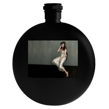 Angelina Jolie Round Flask