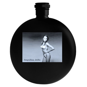 Angelina Jolie Round Flask