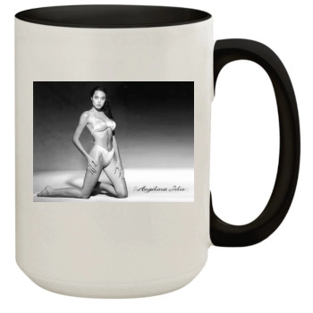 Angelina Jolie 15oz Colored Inner & Handle Mug