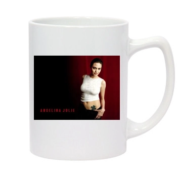 Angelina Jolie 14oz White Statesman Mug