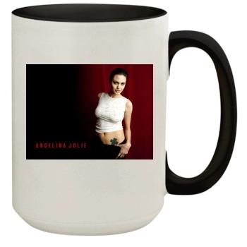 Angelina Jolie 15oz Colored Inner & Handle Mug