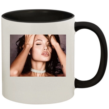 Angelina Jolie 11oz Colored Inner & Handle Mug