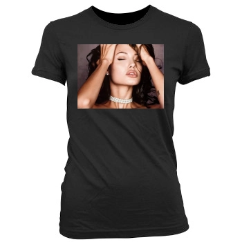 Angelina Jolie Women's Junior Cut Crewneck T-Shirt