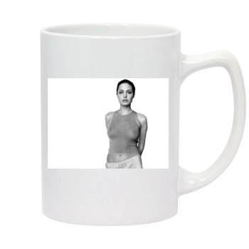 Angelina Jolie 14oz White Statesman Mug