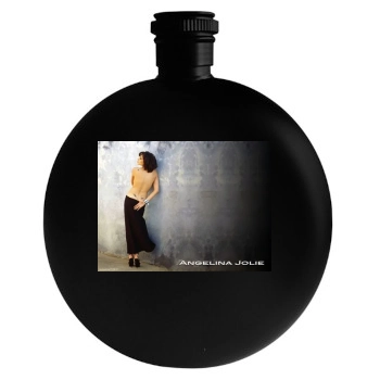 Angelina Jolie Round Flask