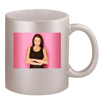 Angelina Jolie 11oz Metallic Silver Mug