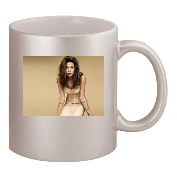 Angelina Jolie 11oz Metallic Silver Mug