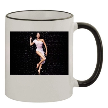 Angelina Jolie 11oz Colored Rim & Handle Mug