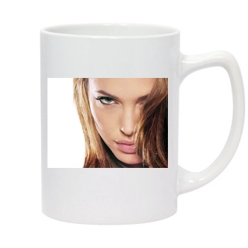 Angelina Jolie 14oz White Statesman Mug