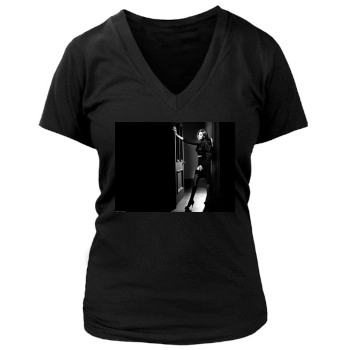 Angelina Jolie Women's Deep V-Neck TShirt