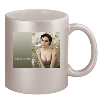 Angelina Jolie 11oz Metallic Silver Mug