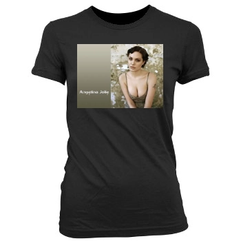 Angelina Jolie Women's Junior Cut Crewneck T-Shirt