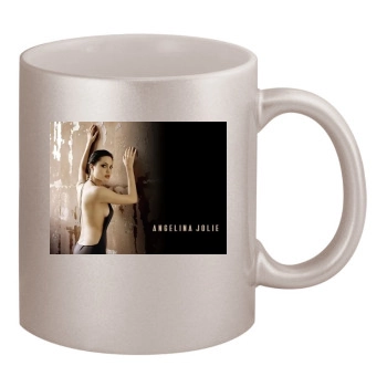 Angelina Jolie 11oz Metallic Silver Mug