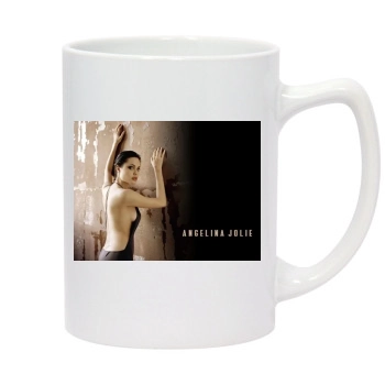 Angelina Jolie 14oz White Statesman Mug