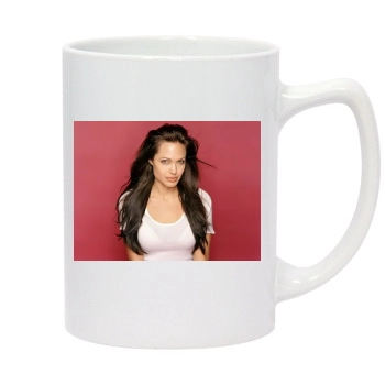 Angelina Jolie 14oz White Statesman Mug