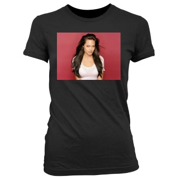 Angelina Jolie Women's Junior Cut Crewneck T-Shirt