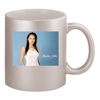 Angelina Jolie 11oz Metallic Silver Mug