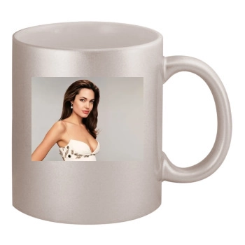 Angelina Jolie 11oz Metallic Silver Mug